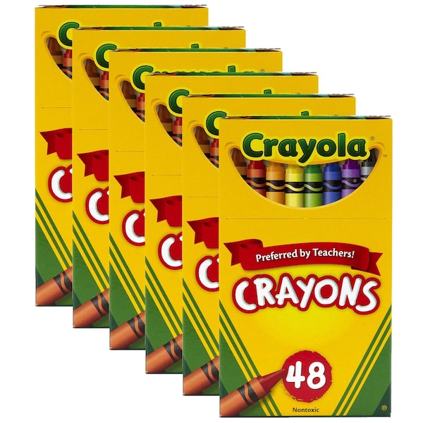 Crayons, Regular Size, PK288, Color: Assorted